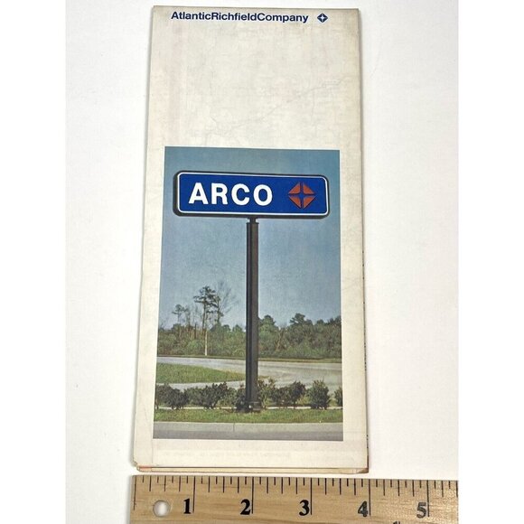 1971 ARCO Western Canada Tourism Travel Transportation Street Fold-Out MAP EUC - Picture 3 of 5